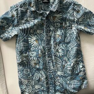 O'Neill Blue and White Casual Button Down Shirt